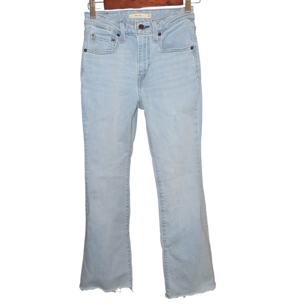 LEVIS 726 Light Blue Women's Flare Leg Jeans size 26